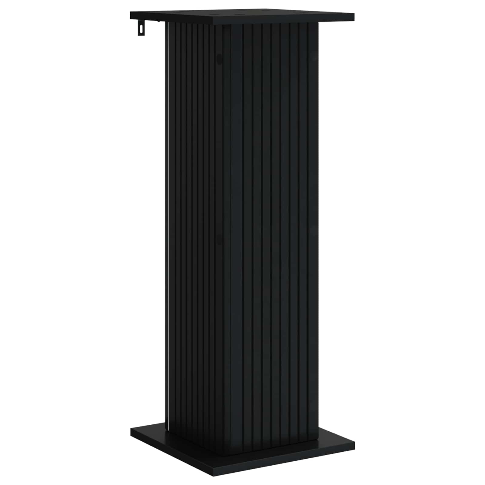 Plantenstandaard 2 pcs Zwart 30,5 x 30 x 80,5 cm Bewerkt hout image 3