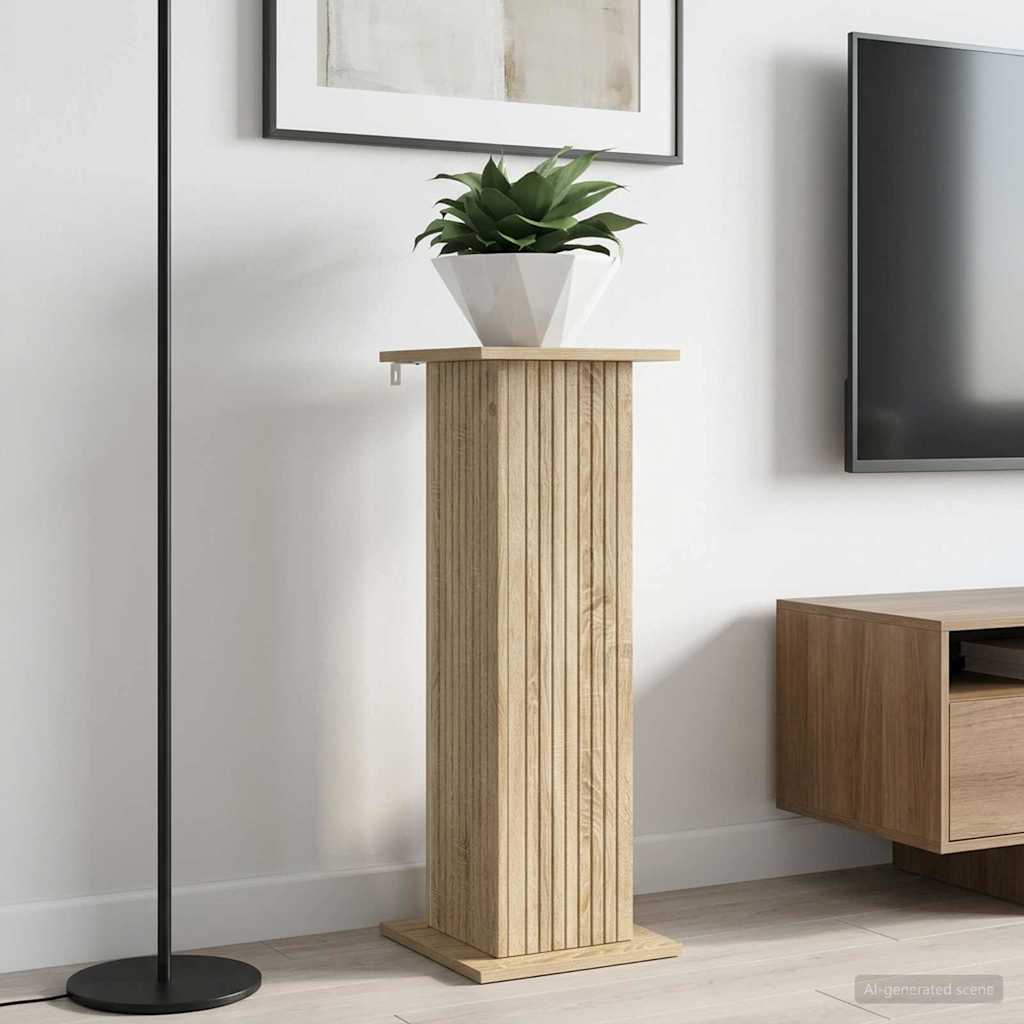 vidaXL Suport pentru plante Stejar Sonoma 30,5 x 30 x 80,5 cm