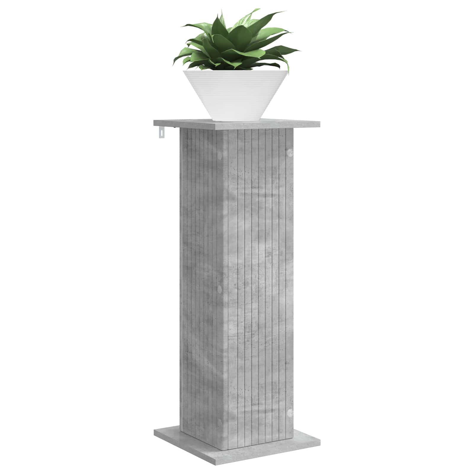 Plantenstandaard Betongrijs 30,5 x 30 x 80,5 cm Bewerkt hout image 2