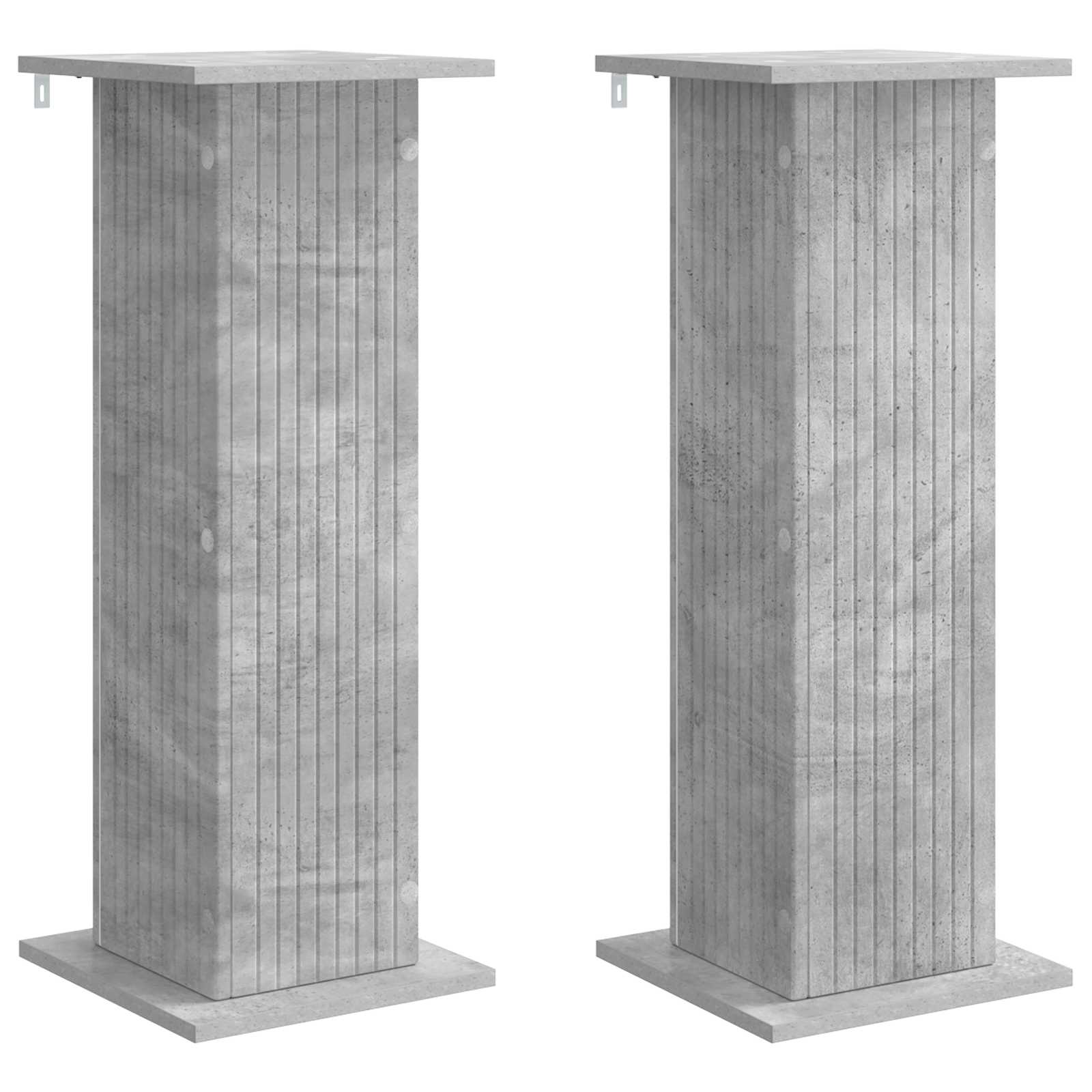 vidaXL Suport pentru plante 2 pcs Gri Beton 30,5 x 30 x 80,5 cm