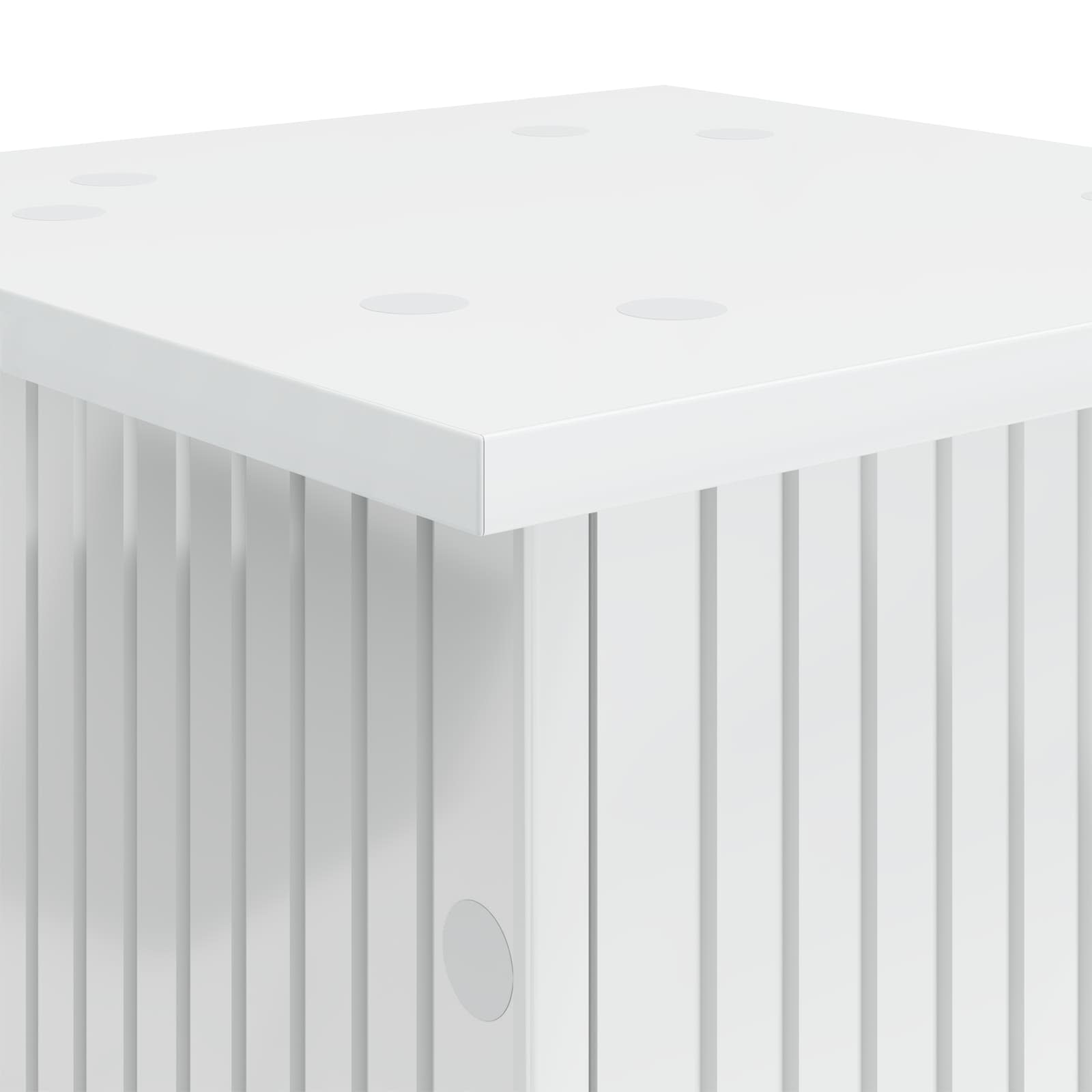 Plantenstandaard Hoogglans Wit 30,5 x 30 x 80,5 cm Bewerkt hout image 6