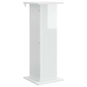 vidaXL Taimede alus K&otilde;rgl&auml;ikega valge 30,5 x 30 x 80,5 cm Tehispuit