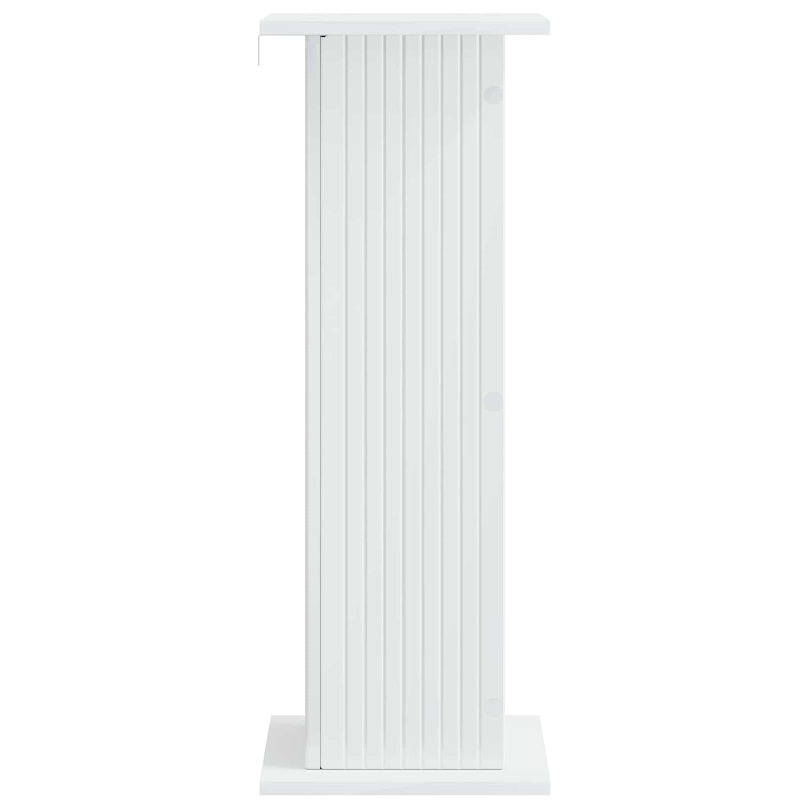 Plantenstandaard Hoogglans Wit 30,5 x 30 x 80,5 cm Bewerkt hout image 4