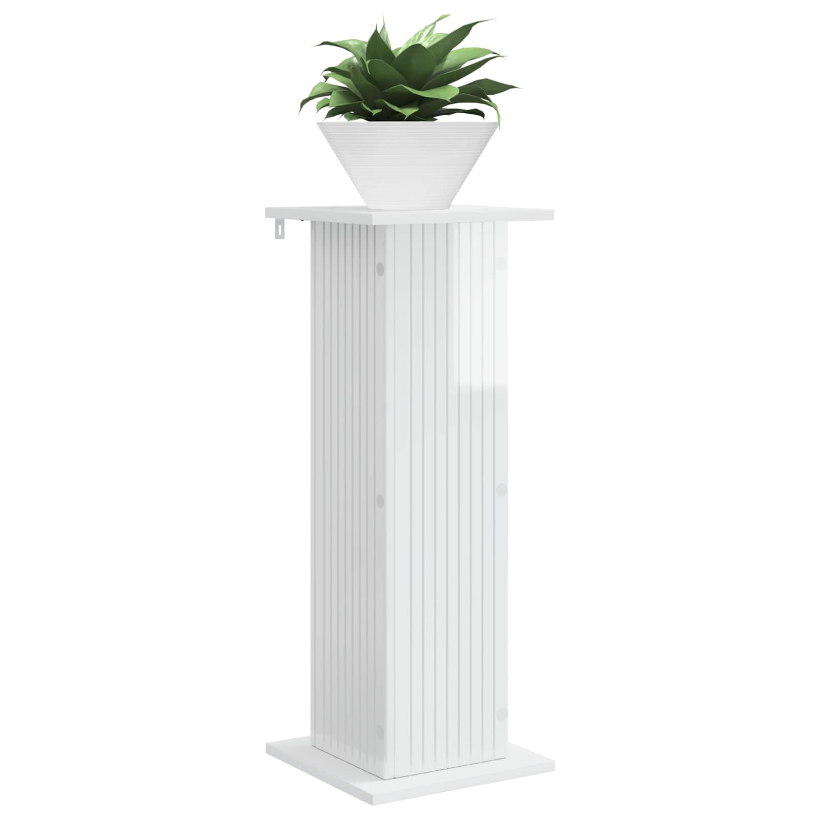 Plantenstandaard 2 pcs Hoogglans Wit 30,5 x 30 x 80,5 cm image 2