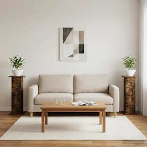 Stojalo za rastline 2 pcs Dimljen hrast 30,5 x 30 x 80,5 cm