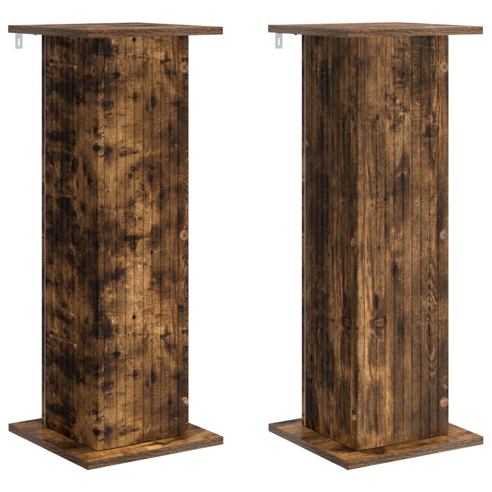 Plantenstandaard 2 pcs Gerookt eiken 30,5 x 30 x 80,5 cm image 1