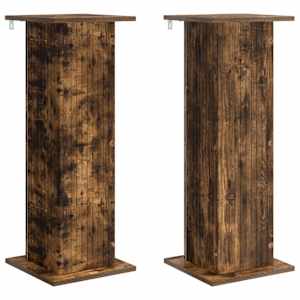 vidaXL Taimede alus 2 tk Suitsutatud tamm 30,5 x 30 x 80,5 cm