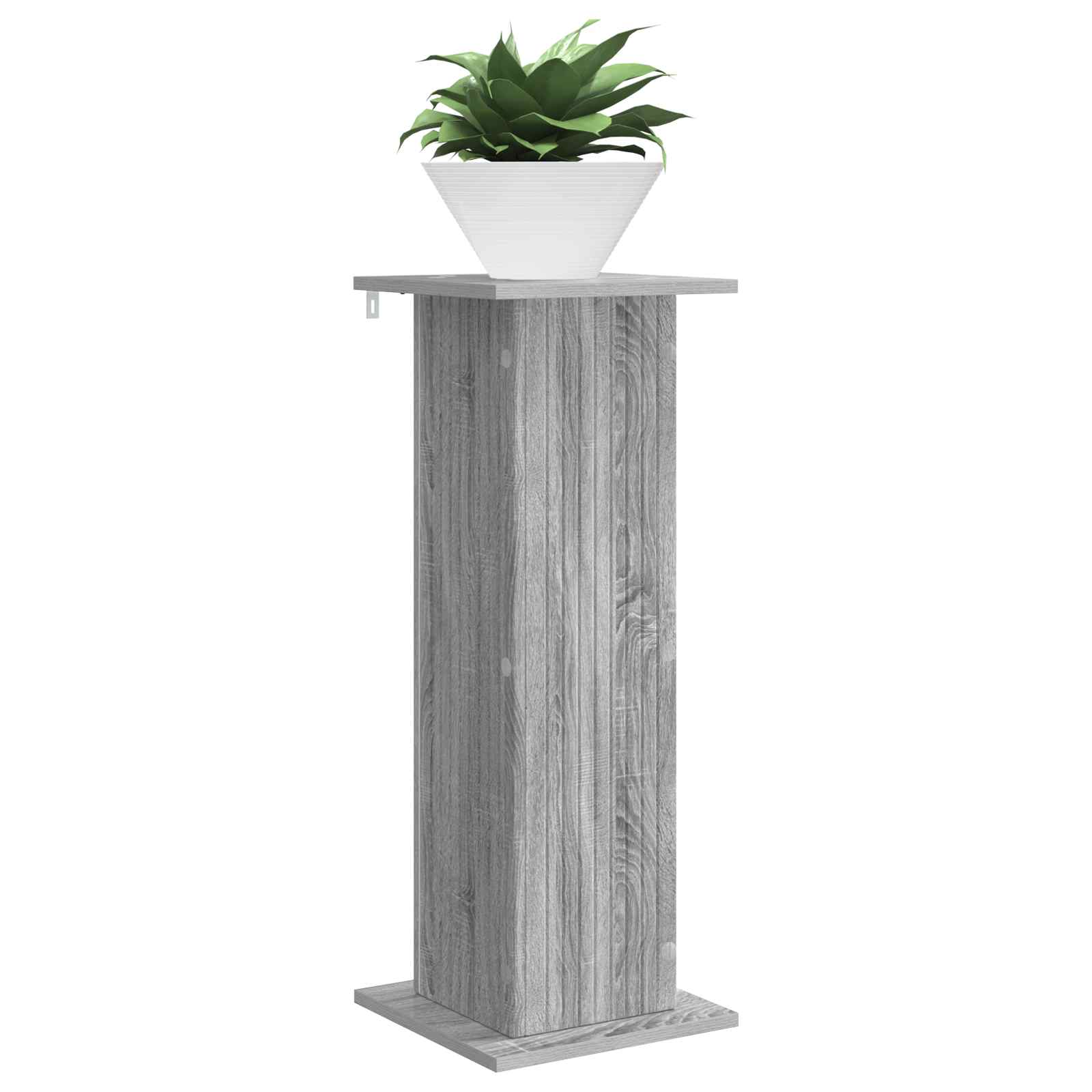 Plantenstandaard Grijs sonoma 30,5 x 30 x 80,5 cm Bewerkt hout image 2