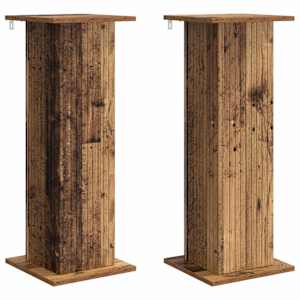 vidaXL Taimede alus 2 tk Vana puit 30,5 x 30 x 80,5 cm Tehispuit