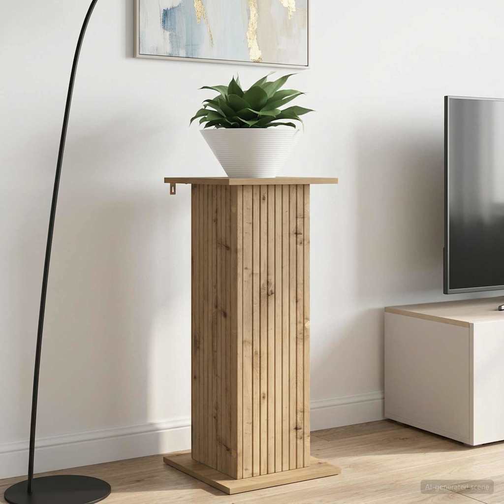 Stojan na rostliny Dub artisan 30,5 x 30 x 80,5 cm