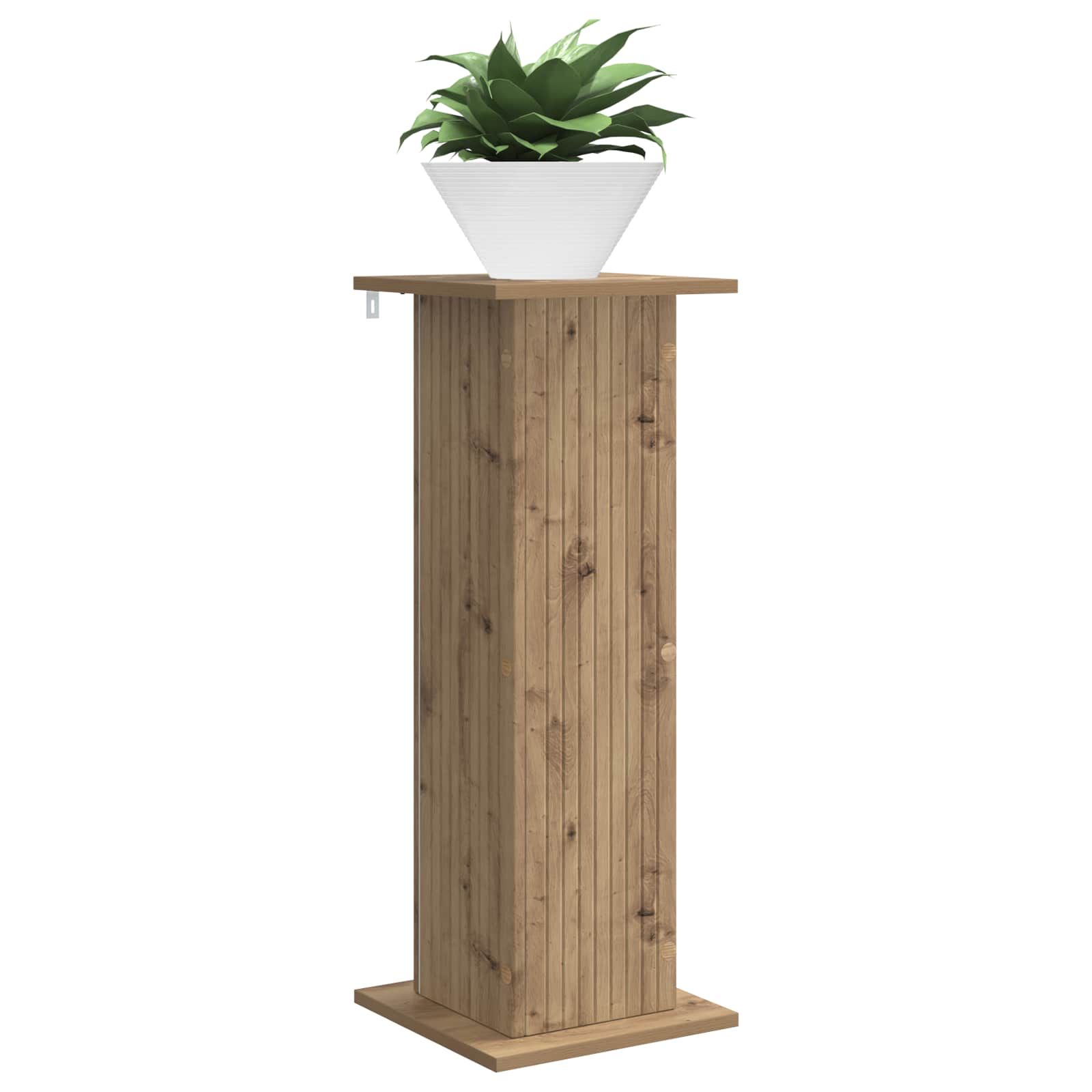 Plantenstandaard 2 pcs Artisanaal eiken 30,5 x 30 x 80,5 cm image 2