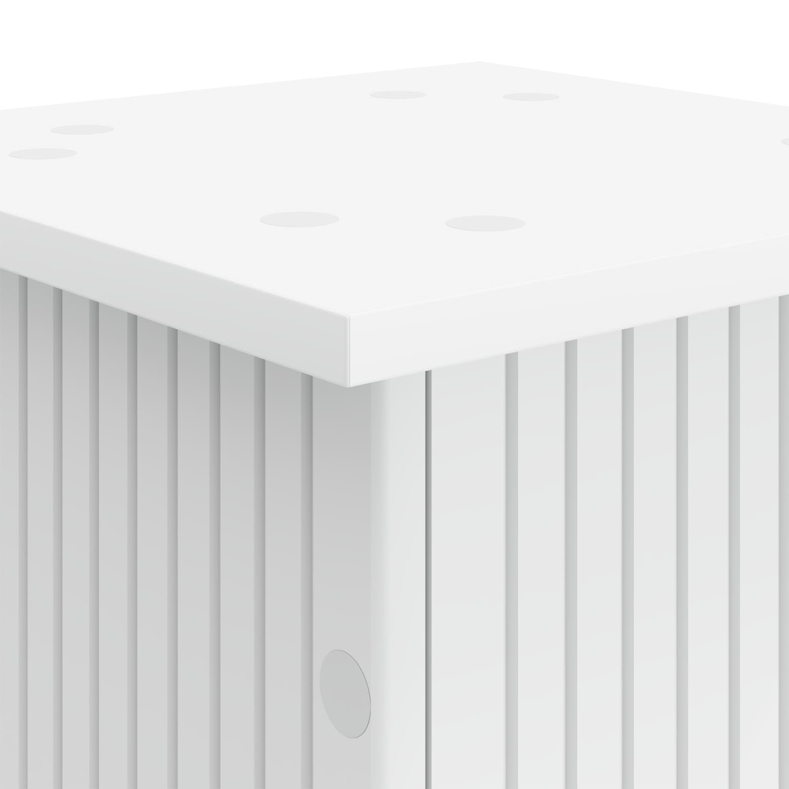 Plantenstandaard Wit 30,5 x 30 x 60,5 cm Bewerkt hout image 6