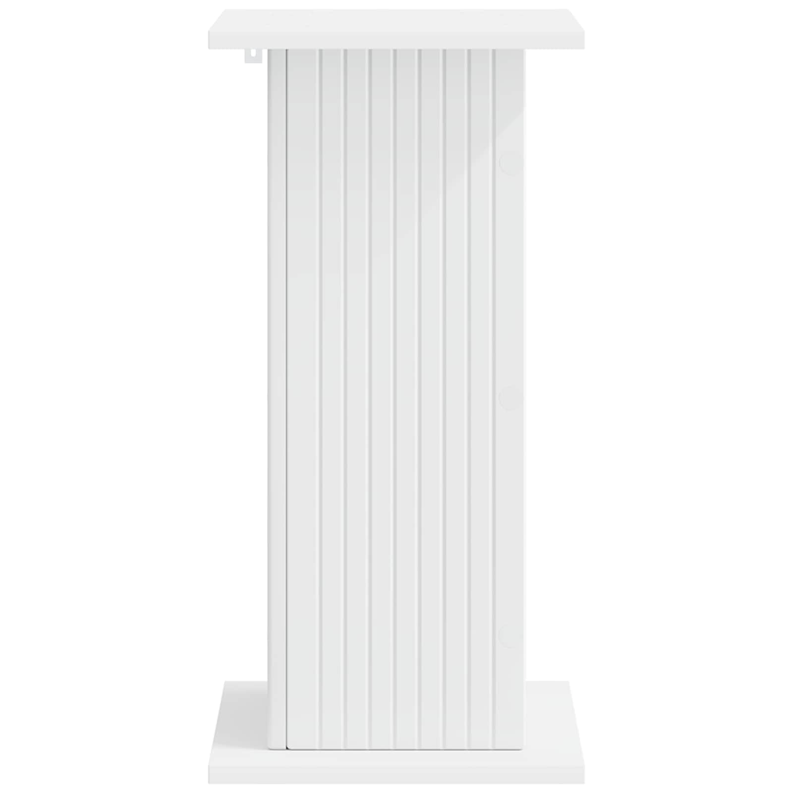 Plantenstandaard Wit 30,5 x 30 x 60,5 cm Bewerkt hout image 3