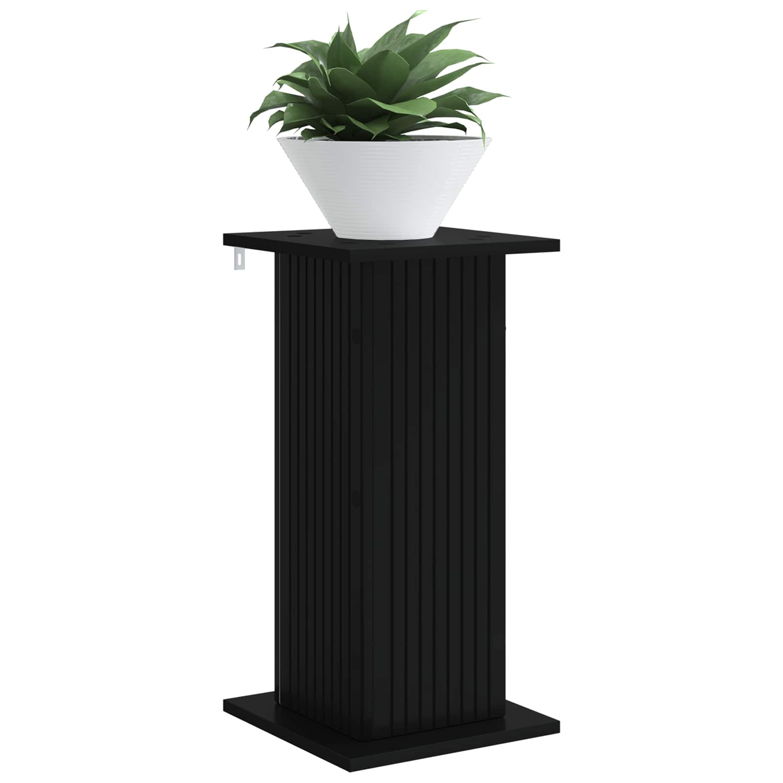 Plantenstandaard Zwart 30,5 x 30 x 60,5 cm Bewerkt hout image 2