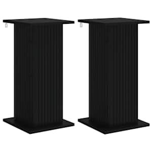 vidaXL Taimede alus 2 tk Must 30,5 x 30 x 60,5 cm Tehispuit