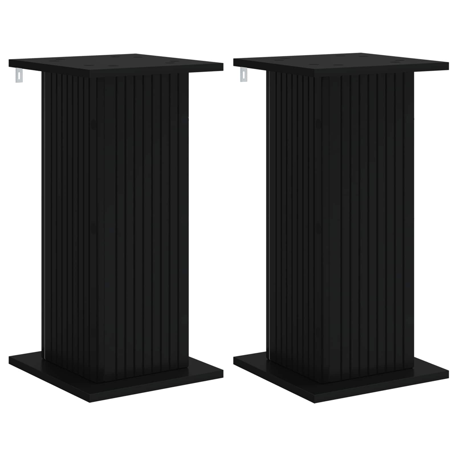 vidaXL Suport pentru plante 2 pcs Negru 30,5 x 30 x 60,5 cm