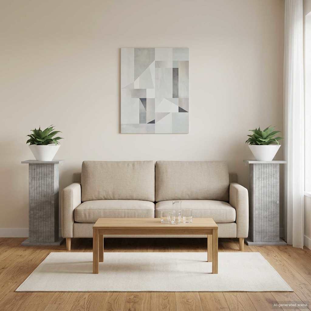 Stojan na rostliny 2 pcs Betonově šedá 30,5 x 30 x 60,5 cm