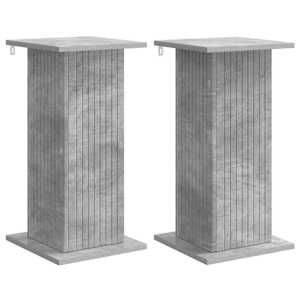 vidaXL Taimede alus 2 tk Betoonhall 30,5 x 30 x 60,5 cm Tehispuit