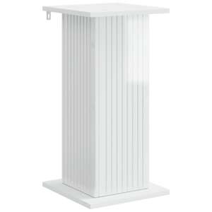 vidaXL Taimede alus K&otilde;rgl&auml;ikega valge 30,5 x 30 x 60,5 cm Tehispuit