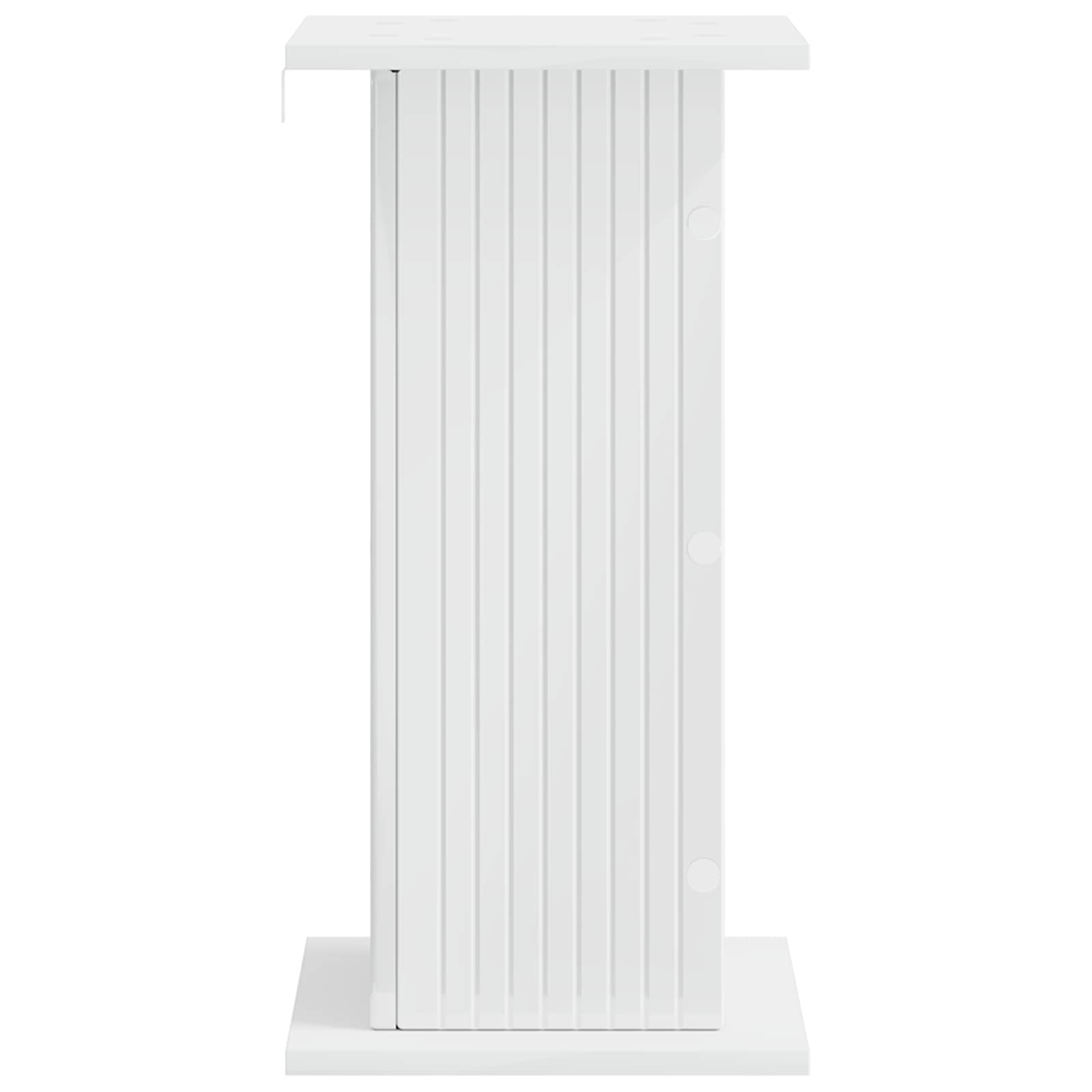 Plantenstandaard Hoogglans Wit 30,5 x 30 x 60,5 cm Bewerkt hout image 4