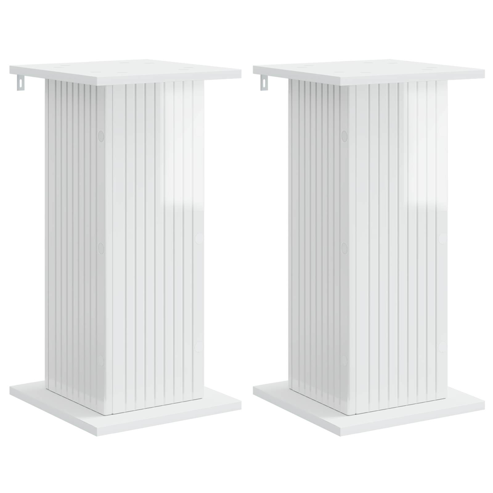 Plantenstandaard 2 pcs Hoogglans Wit 30,5 x 30 x 60,5 cm image 1