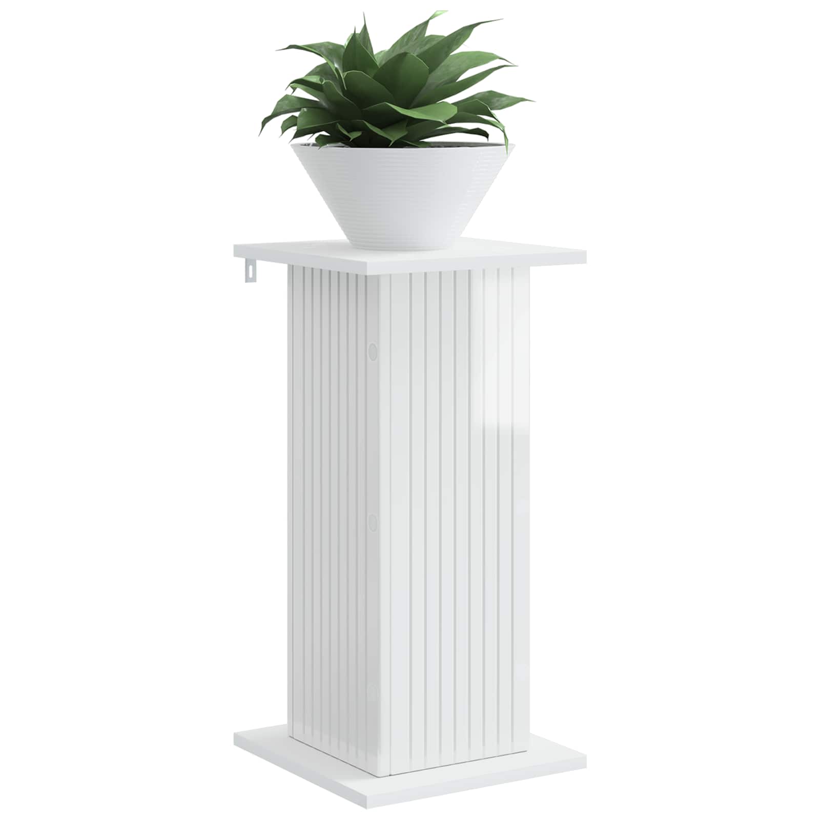 Plantenstandaard 2 pcs Hoogglans Wit 30,5 x 30 x 60,5 cm image 2