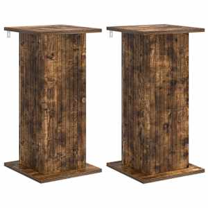 vidaXL Taimede alus 2 tk Suitsutatud tamm 30,5 x 30 x 60,5 cm