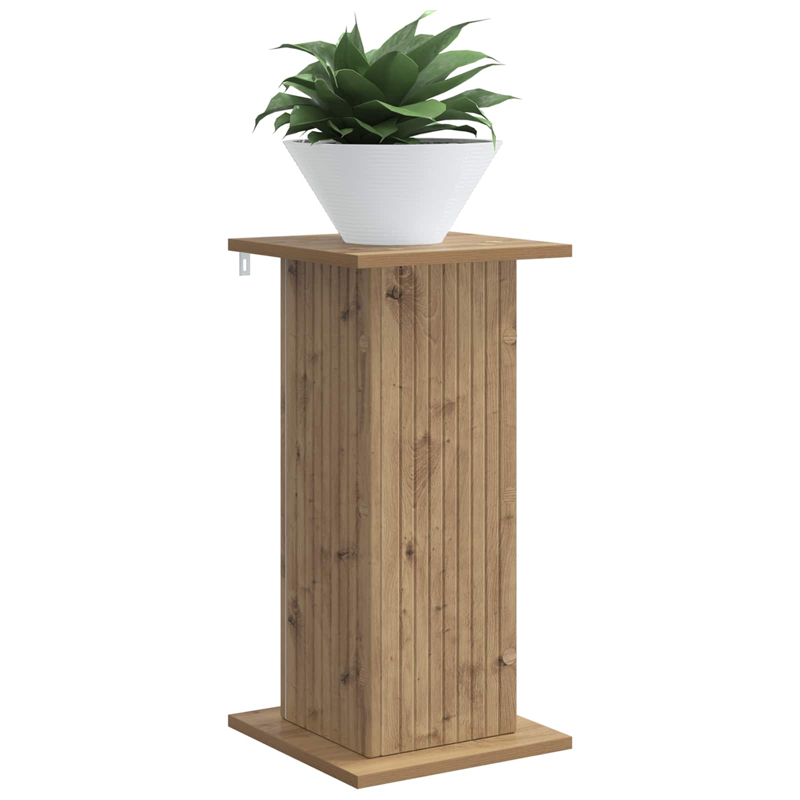 Plantenstandaard Artisanaal eiken 30,5 x 30 x 60,5 cm image 2