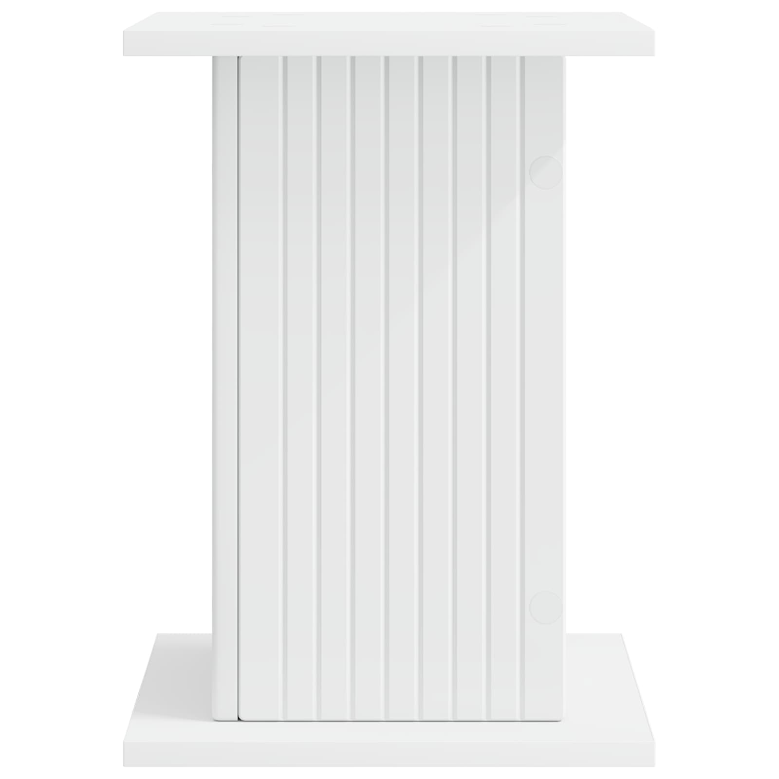 Plantenstandaard Wit 30,5 x 30 x 43 cm Bewerkt hout image 4