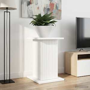 Stojalo za rastline 2 pcs Bela 30,5 x 30 x 43 cm Inženirski les