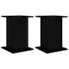 vidaXL Taimede alus 2 tk Must 30,5 x 30 x 43 cm Tehispuit