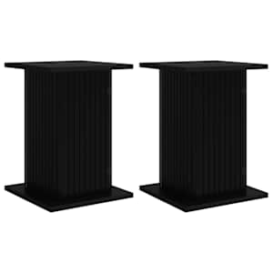 vidaXL Taimede alus 2 tk Must 30,5 x 30 x 43 cm Tehispuit