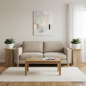Stojan na rostliny 2 pcs Dub sonoma 30,5 x 30 x 43 cm - obrázek 1