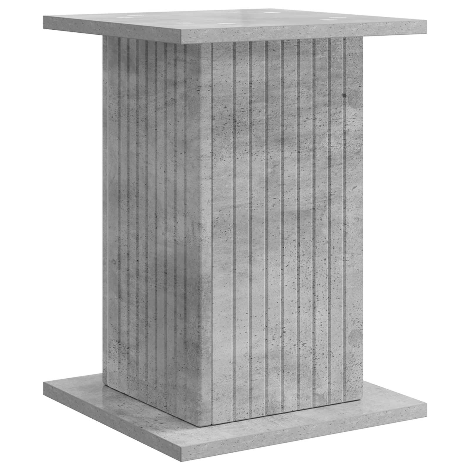 Plantenstandaard Betongrijs 30,5 x 30 x 43 cm Bewerkt hout image 2