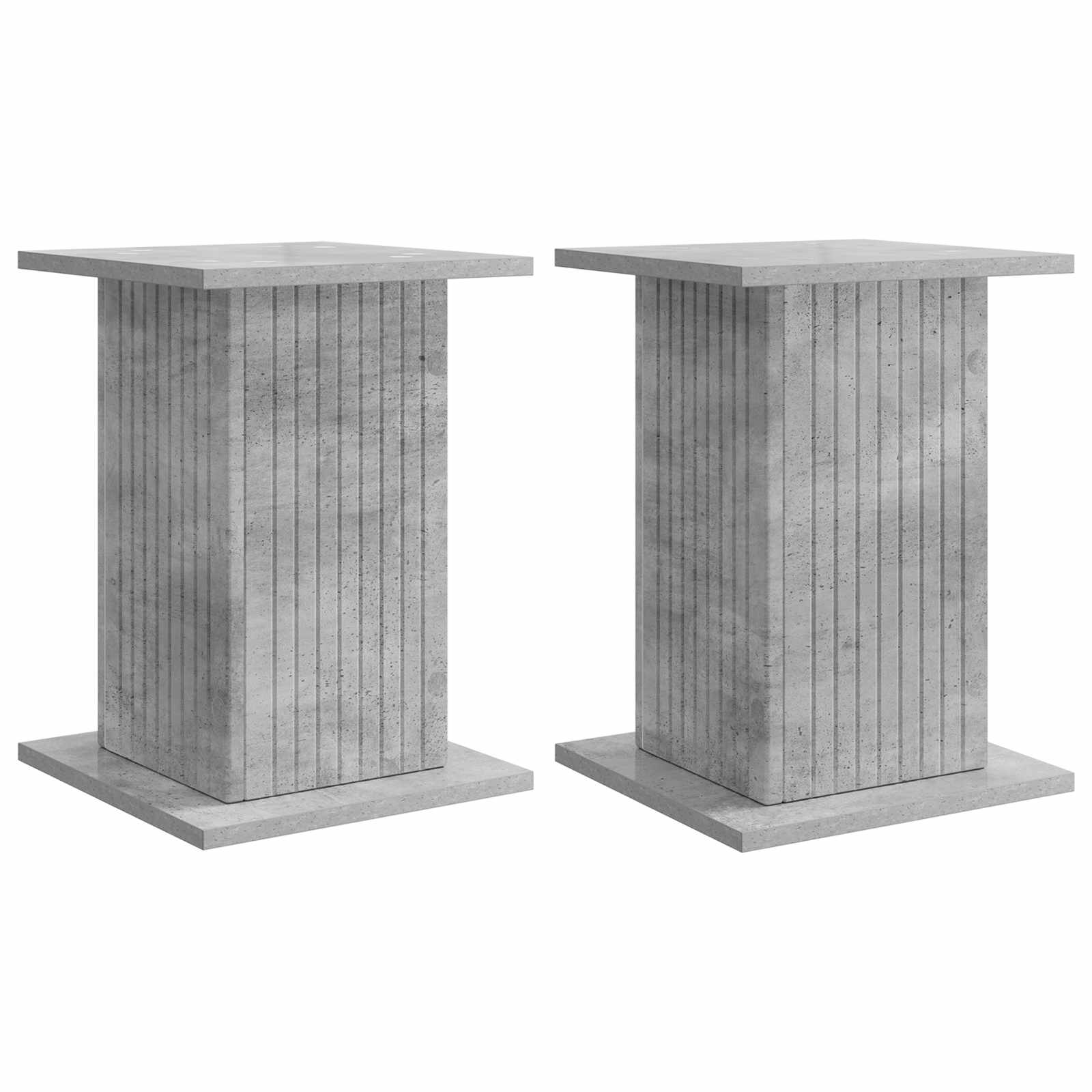 vidaXL Suport pentru plante 2 pcs Gri Beton 30,5 x 30 x 43 cm