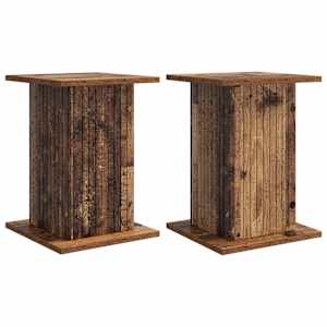 Stojan na rostliny 2 pcs Staré dřevo 30,5 x 30 x 43 cm - obrázek 2