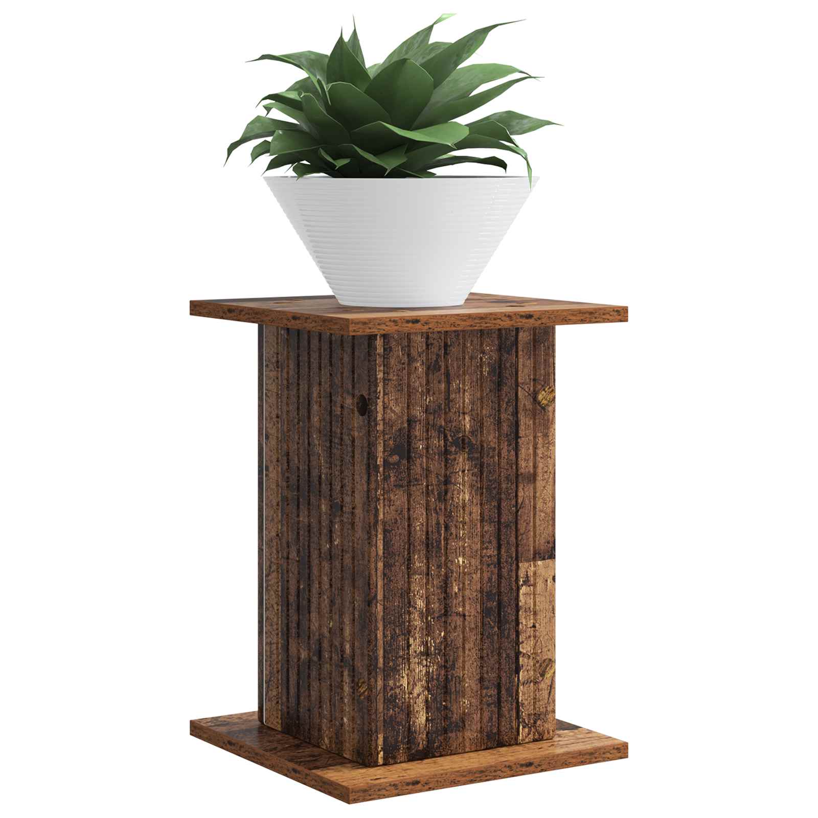 Plantenstandaard 2 pcs Oud hout 30,5 x 30 x 43 cm Bewerkt hout image 3