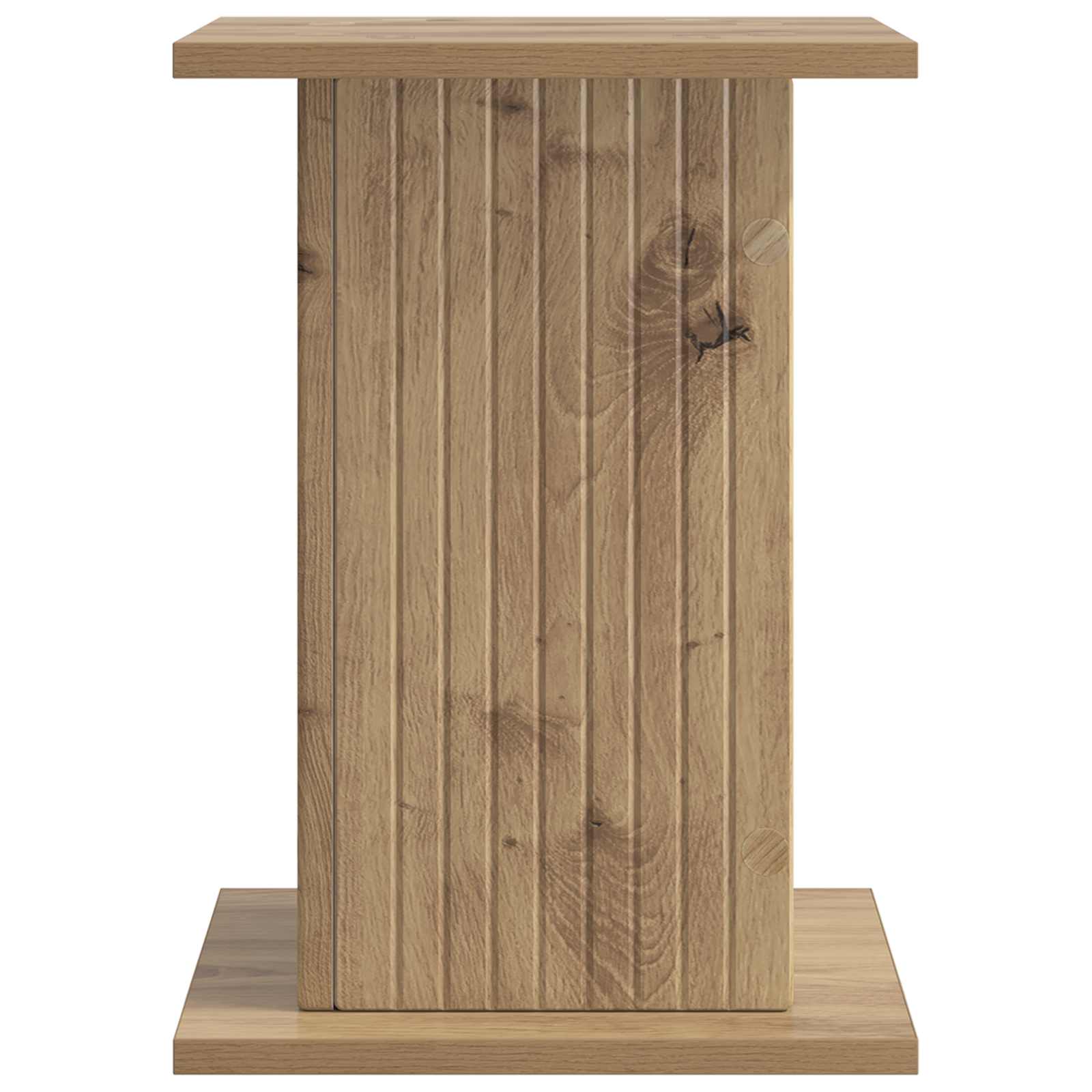 Plantenstandaard Artisanaal eiken 30,5 x 30 x 43 cm image 4