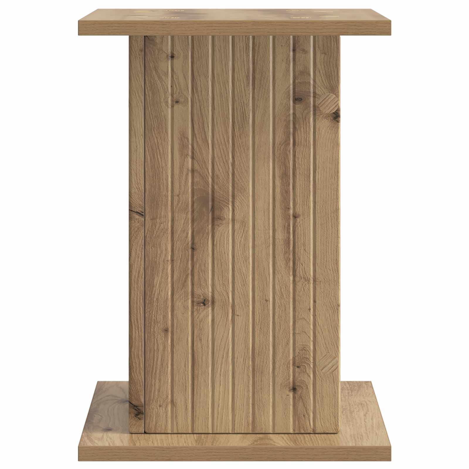 Plantenstandaard Artisanaal eiken 30,5 x 30 x 43 cm image 5