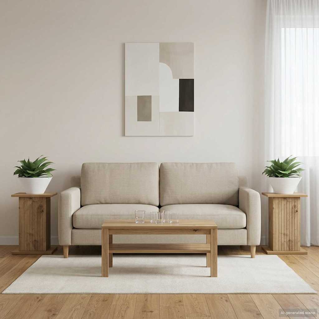 Stojalo za rastline 2 pcs Artisan hrast 30,5 x 30 x 43 cm
