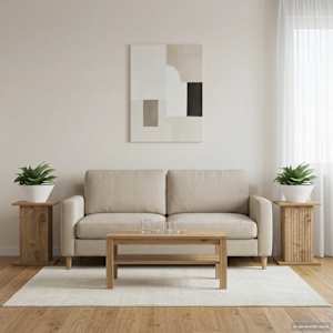 Stojan na rostliny 2 ks Dub artisan 30,5 x 30 x 43 cm - obrázek 1