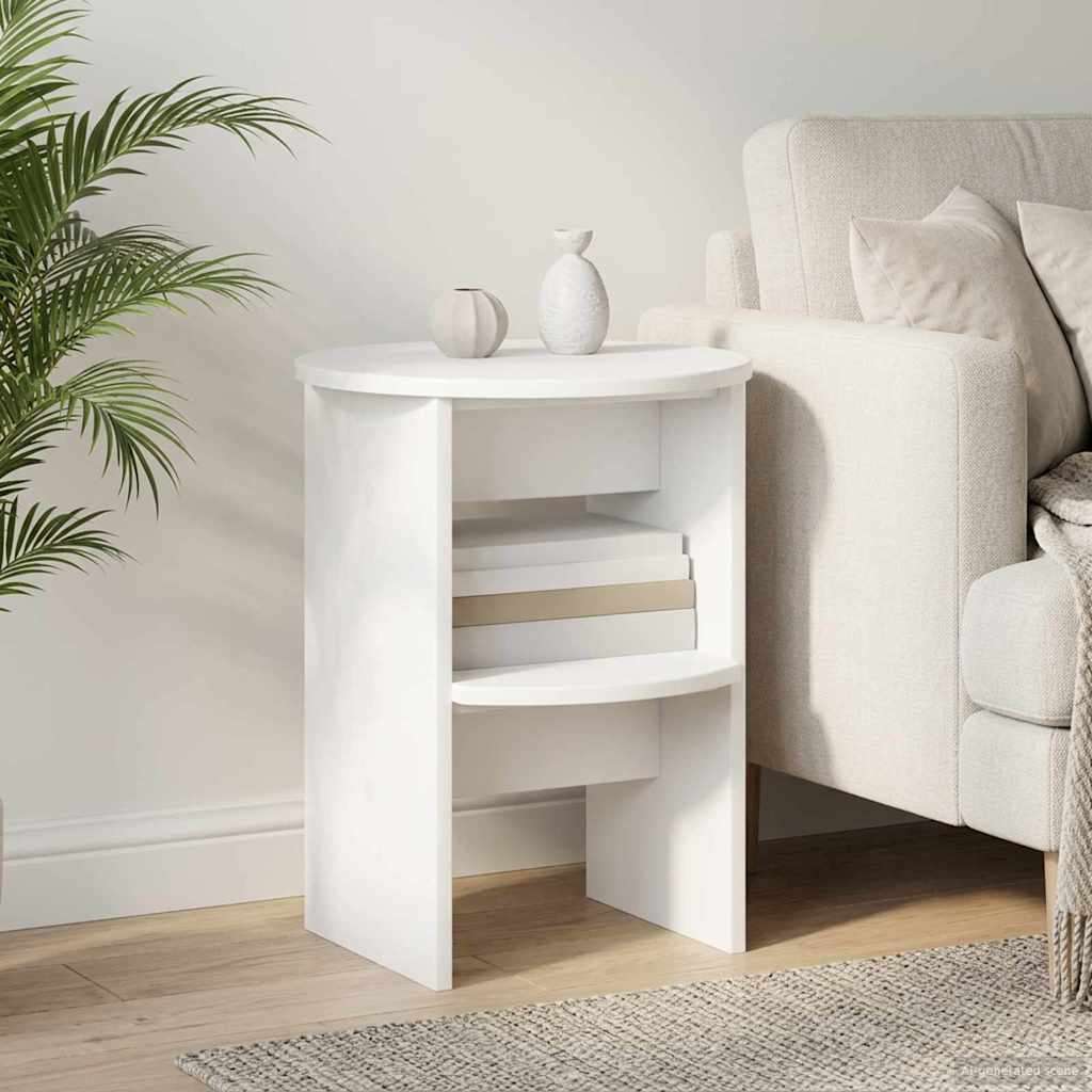 vidaXL Dulap lateral Alb Ø40 x 50 cm Lemn prelucrat
