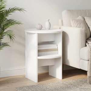 Stranska omara Bela Ø40 x 50 cm Konstruirano leseno