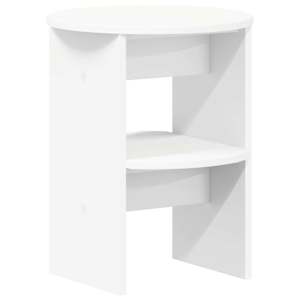 Boční skříňka 2 pcs Bílý Ø40 x 50 cm Dřevěný materiál - obrázek 5