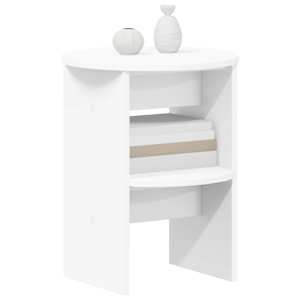 Boční skříňka 2 pcs Bílý Ø40 x 50 cm Dřevěný materiál - obrázek 3