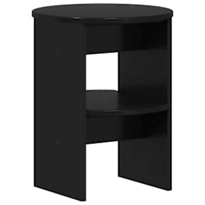 Boční skříňka 2 pcs Černý Ø40 x 50 cm Dřevěný materiál - obrázek 4