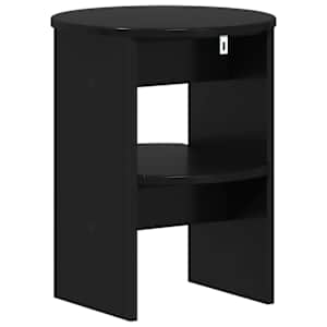 Boční skříňka 2 pcs Černý Ø40 x 50 cm Dřevěný materiál - obrázek 7