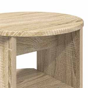Boční skříňka 2 pcs Sonoma dub Ø40 x 50 cm Dřevěný materiál - obrázek 10