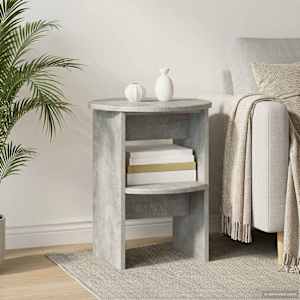 Stranska omara Beton Siva Ø40 x 50 cm Konstruirano leseno