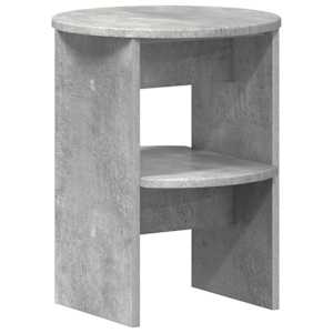Boční skříňka 2 pcs Betonově Šedá Ø40 x 50 cm Dřevěný materiál - obrázek 4